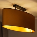 Duolla - Lámpara de techo OVAL VEGAN 2xE27/15W/230V marrón