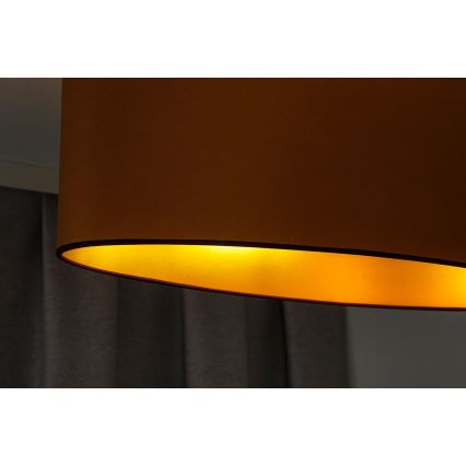 Duolla - Lámpara de techo OVAL VEGAN 2xE27/15W/230V marrón