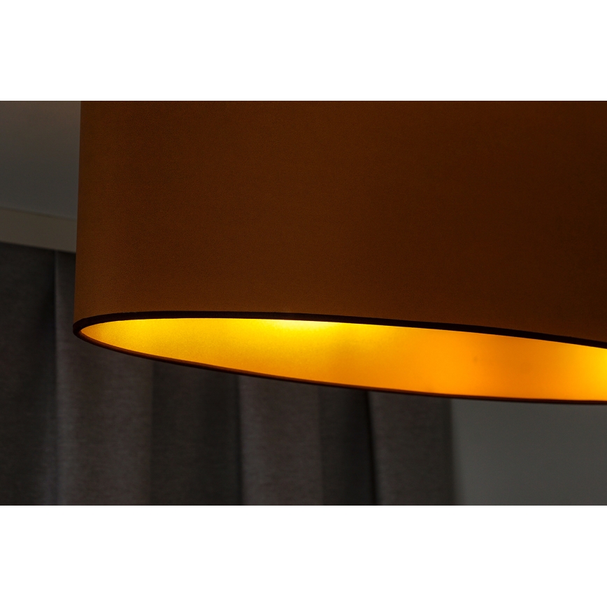 Duolla - Lámpara de techo OVAL VEGAN 2xE27/15W/230V marrón