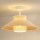 Duolla - Lámpara de techo RIO RATTAN 1xE27/15W/230V diá. 45 cm beige/ratán