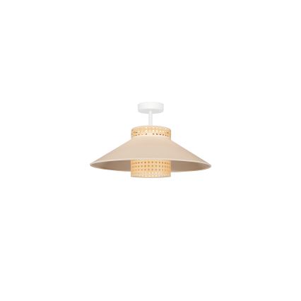 Duolla - Lámpara de techo RIO RATTAN 1xE27/15W/230V diá. 45 cm beige/ratán