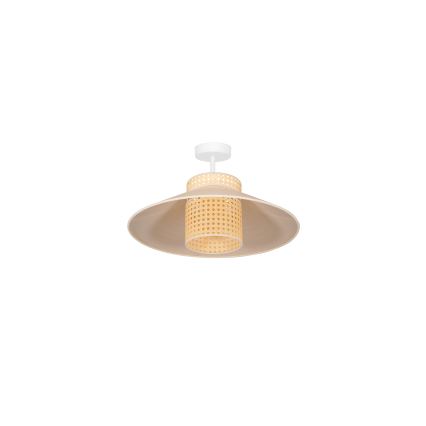 Duolla - Lámpara de techo RIO RATTAN 1xE27/15W/230V diá. 45 cm beige/ratán