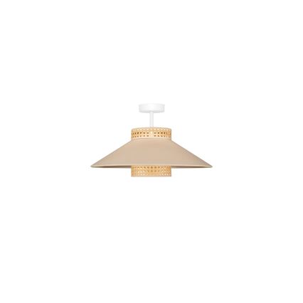 Duolla - Lámpara de techo RIO RATTAN 1xE27/15W/230V diá. 45 cm beige/ratán