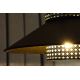 Duolla - Lámpara de techo RIO RATTAN 1xE27/15W/230V negro/dorado