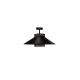 Duolla - Lámpara de techo RIO RATTAN 1xE27/15W/230V negro/dorado