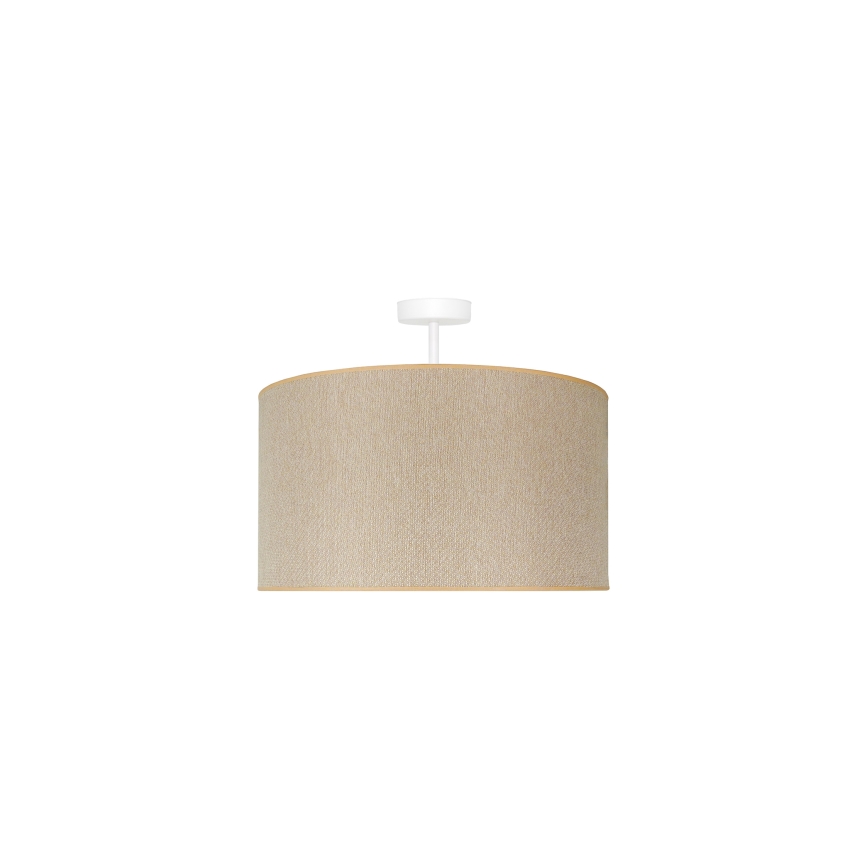 Duolla - Lámpara de techo ROLLER ECO RECYCLING 1xE27/15W/230V diá. 45 cm color crema