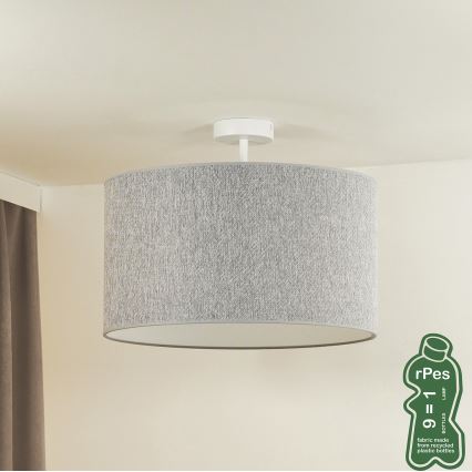 Duolla - Lámpara de techo ROLLER ECO RECYCLING 1xE27/15W/230V diá. 45 cm gris
