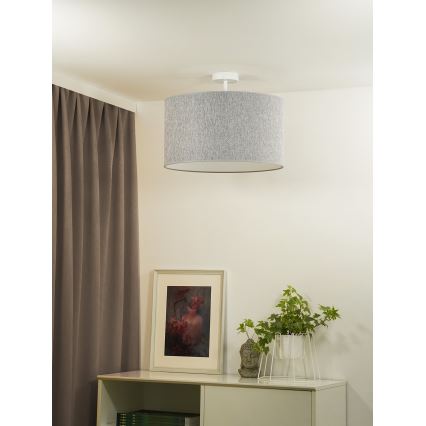 Duolla - Lámpara de techo ROLLER ECO RECYCLING 1xE27/15W/230V diá. 45 cm gris
