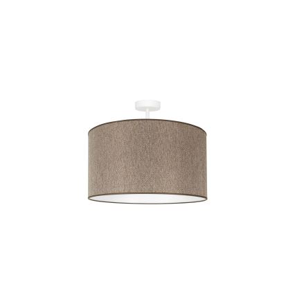 Duolla - Lámpara de techo ROLLER ECO RECYCLING 1xE27/15W/230V diá. 45 cm marrón