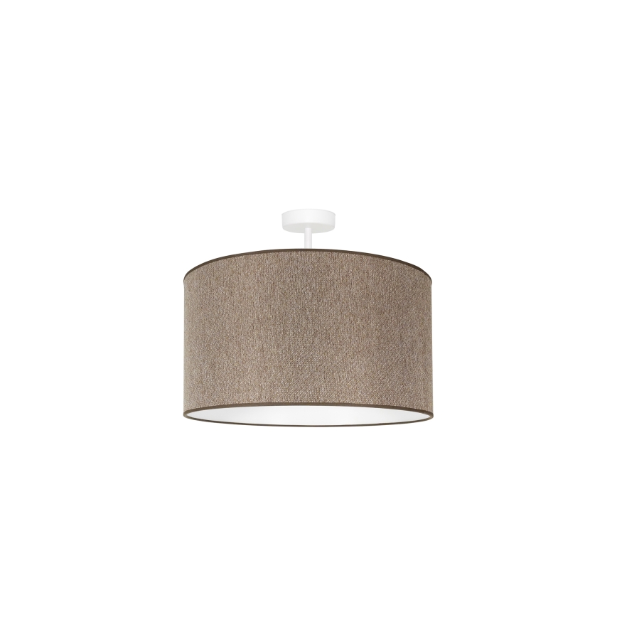 Duolla - Lámpara de techo ROLLER ECO RECYCLING 1xE27/15W/230V diá. 45 cm marrón
