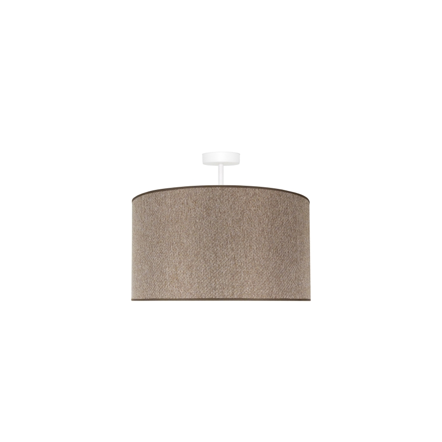 Duolla - Lámpara de techo ROLLER ECO RECYCLING 1xE27/15W/230V diá. 45 cm marrón