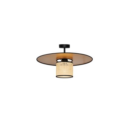 Duolla - Lámpara de techo TOKYO RATTAN 1xE27/15W/230V diá. 50 cm dorado/ratán