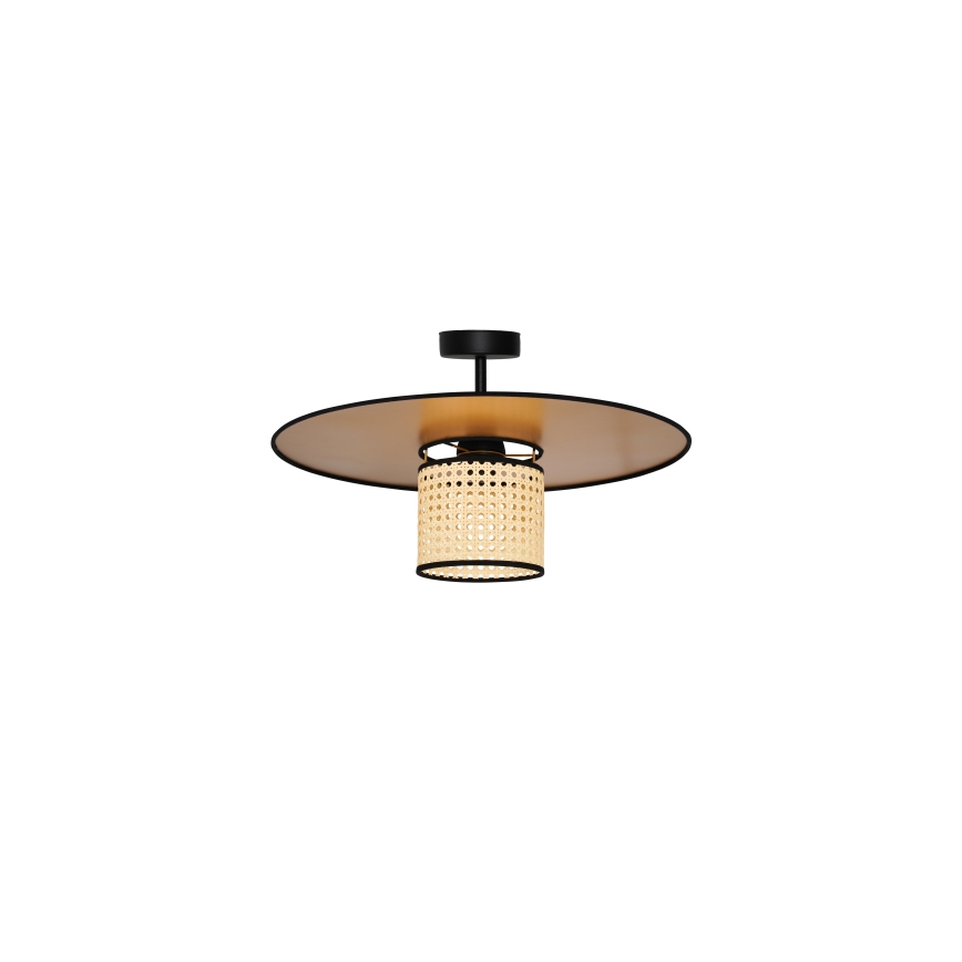 Duolla - Lámpara de techo TOKYO RATTAN 1xE27/15W/230V diá. 50 cm dorado/ratán