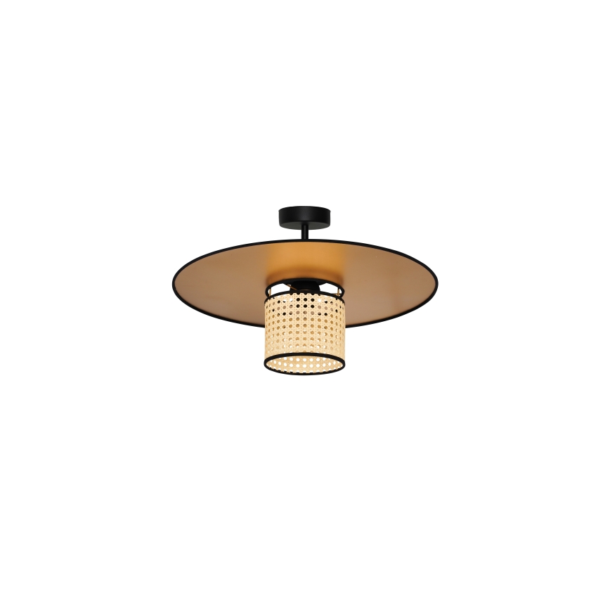 Duolla - Lámpara de techo TOKYO RATTAN 1xE27/15W/230V diá. 50 cm dorado/ratán