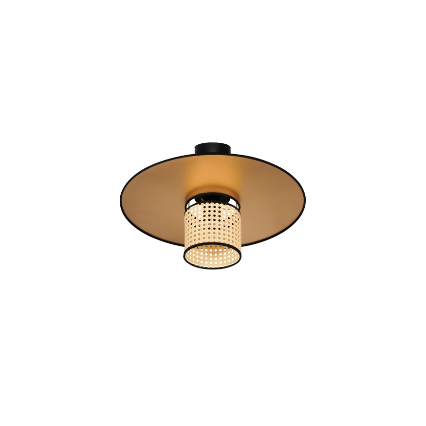 Duolla - Lámpara de techo TOKYO RATTAN 1xE27/15W/230V diá. 50 cm dorado/ratán