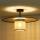 Duolla - Lámpara de techo TOKYO RATTAN 1xE27/15W/230V dorado/ratán
