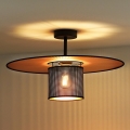 Duolla - Lámpara de techo TOKYO SHINY 1xE27/15W/230V diá. 50 cm negro/cobre