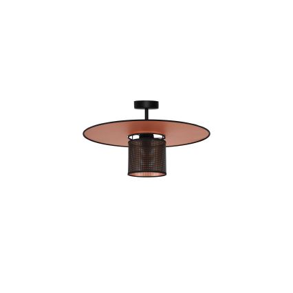 Duolla - Lámpara de techo TOKYO SHINY 1xE27/15W/230V diá. 50 cm negro/cobre
