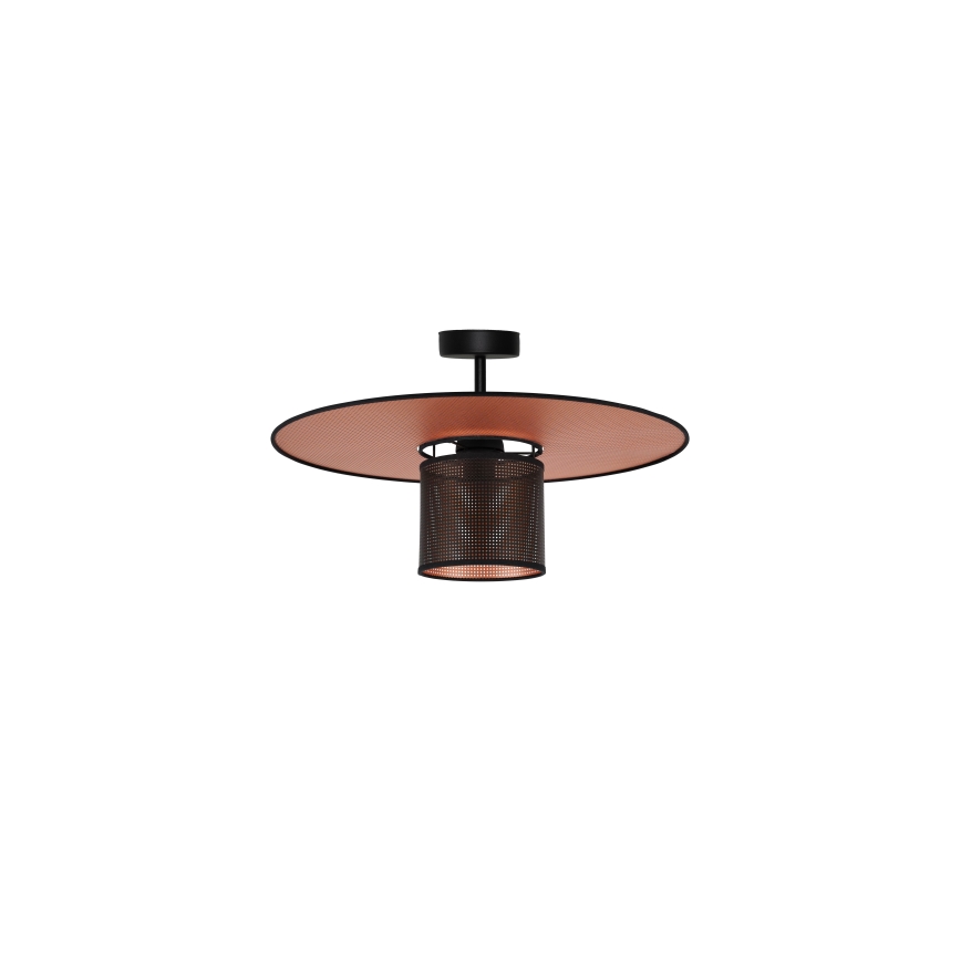 Duolla - Lámpara de techo TOKYO SHINY 1xE27/15W/230V diá. 50 cm negro/cobre