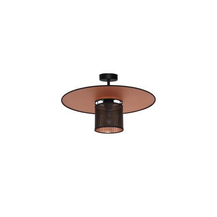Duolla - Lámpara de techo TOKYO SHINY 1xE27/15W/230V diá. 50 cm negro/cobre