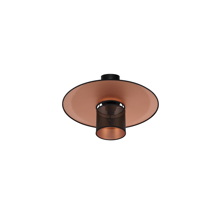 Duolla - Lámpara de techo TOKYO SHINY 1xE27/15W/230V diá. 50 cm negro/cobre