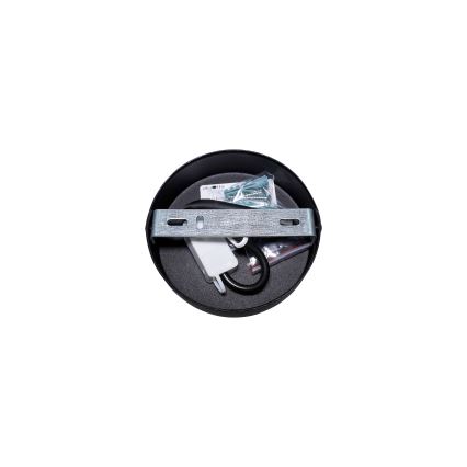 Duolla - Lámpara de techo TOKYO SHINY 1xE27/15W/230V diá. 50 cm negro/cobre
