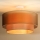 Duolla - Lámpara de techo WOOD BOHO 1xE27/15W/230V diá. 45 cm cobre/beige