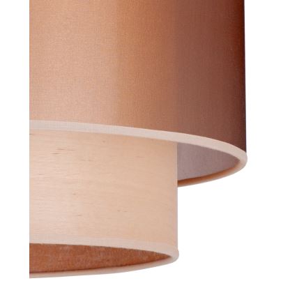 Duolla - Lámpara de techo WOOD BOHO 1xE27/15W/230V diá. 45 cm cobre/beige