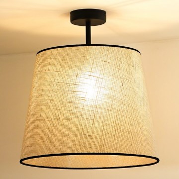 Duolla - Lámpara de techo YUTE 1xE27/15W/230V diá. 38 cm gris/negro