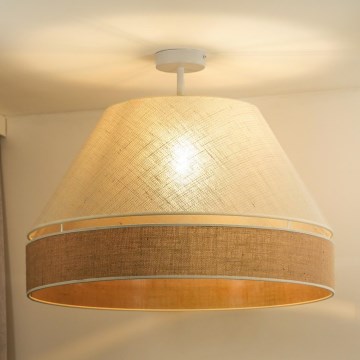 Duolla - Lámpara de techo YUTE AVIGNON 1xE27/15W/230V diá. 60 cm color crema/beige