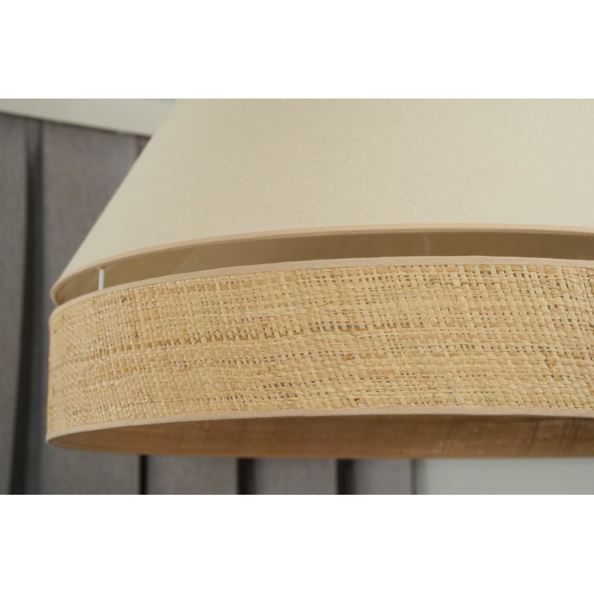 Duolla - Lámpara de techo YUTE AVIGNON 1xE27/15W/230V diá. 60 cm color crema/beige