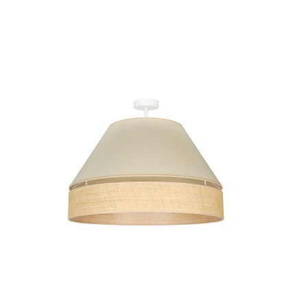 Duolla - Lámpara de techo YUTE AVIGNON 1xE27/15W/230V diá. 60 cm color crema/beige