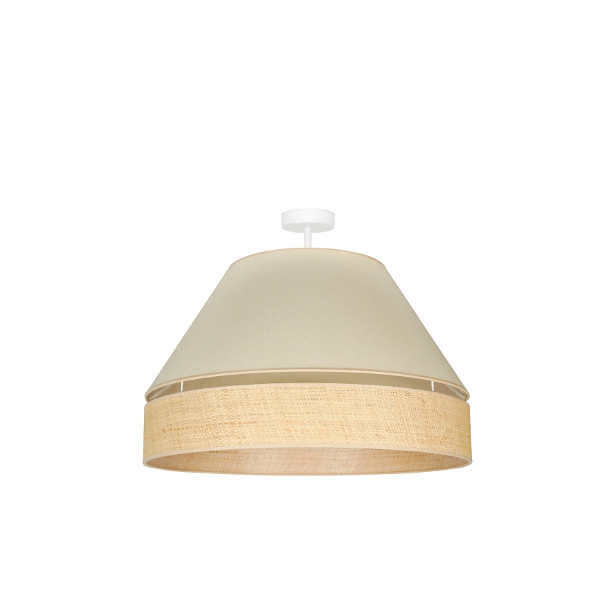 Duolla - Lámpara de techo YUTE AVIGNON 1xE27/15W/230V diá. 60 cm color crema/beige
