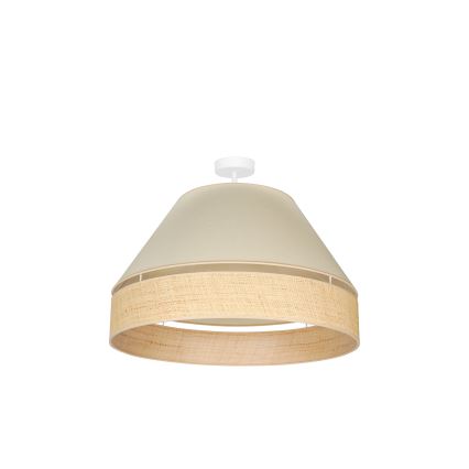 Duolla - Lámpara de techo YUTE AVIGNON 1xE27/15W/230V diá. 60 cm color crema/beige