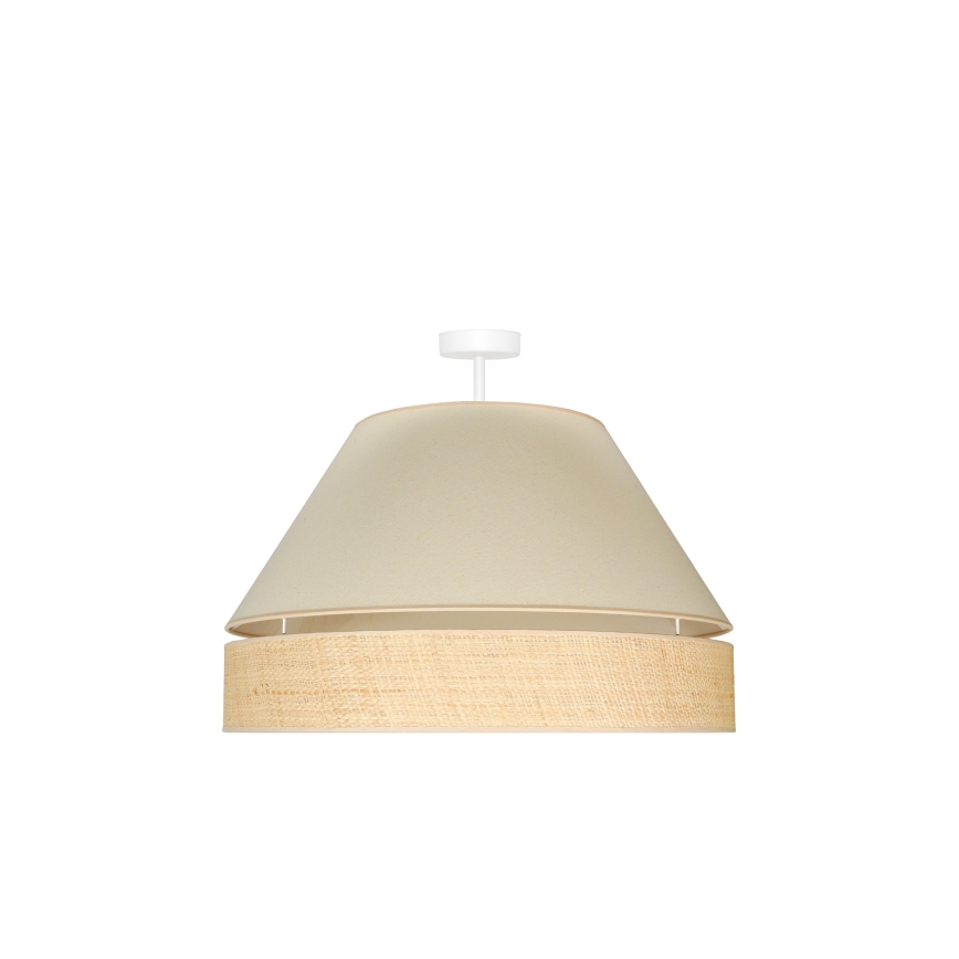 Duolla - Lámpara de techo YUTE AVIGNON 1xE27/15W/230V diá. 60 cm color crema/beige