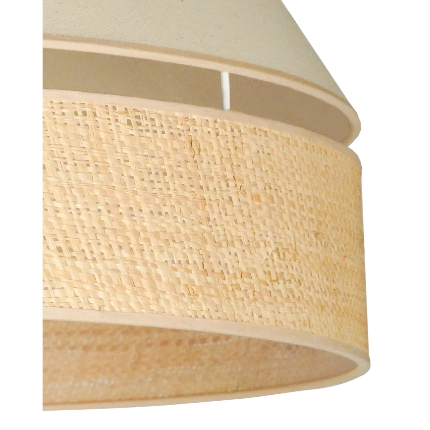 Duolla - Lámpara de techo YUTE AVIGNON 1xE27/15W/230V diá. 60 cm color crema/beige