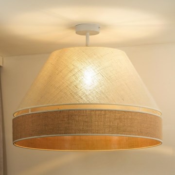 Duolla - Lámpara de techo YUTE AVIGNON 1xE27/15W/230V diá. 60 cm gris/marrón