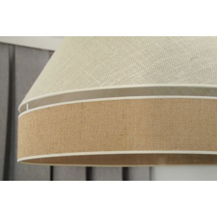 Duolla - Lámpara de techo YUTE AVIGNON 1xE27/15W/230V diá. 60 cm gris/marrón