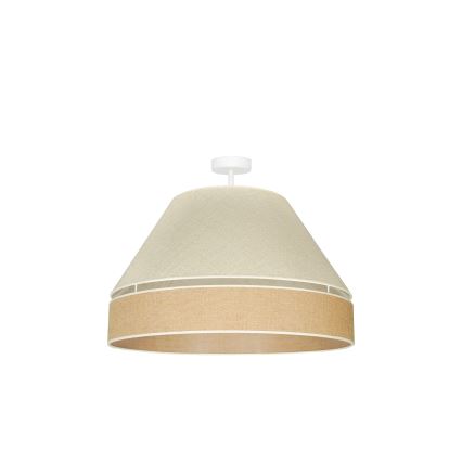 Duolla - Lámpara de techo YUTE AVIGNON 1xE27/15W/230V diá. 60 cm gris/marrón