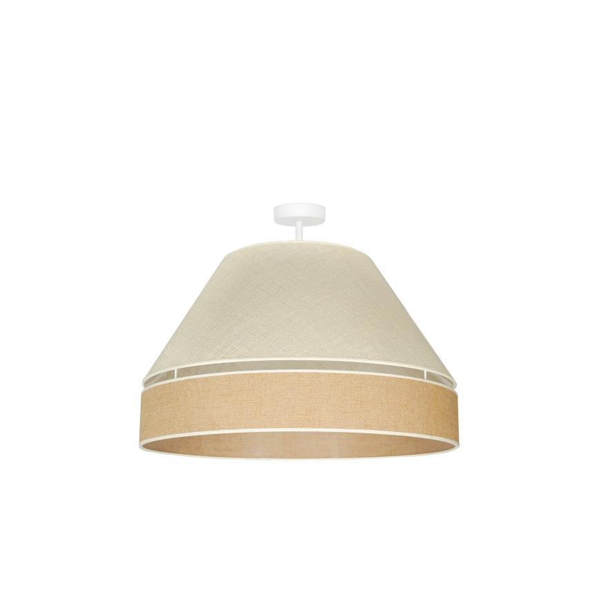 Duolla - Lámpara de techo YUTE AVIGNON 1xE27/15W/230V diá. 60 cm gris/marrón