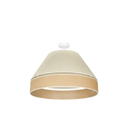 Duolla - Lámpara de techo YUTE AVIGNON 1xE27/15W/230V diá. 60 cm gris/marrón