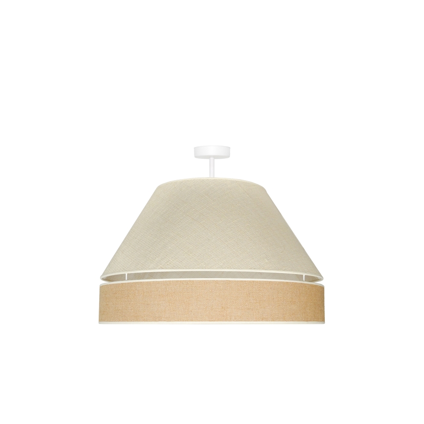 Duolla - Lámpara de techo YUTE AVIGNON 1xE27/15W/230V diá. 60 cm gris/marrón