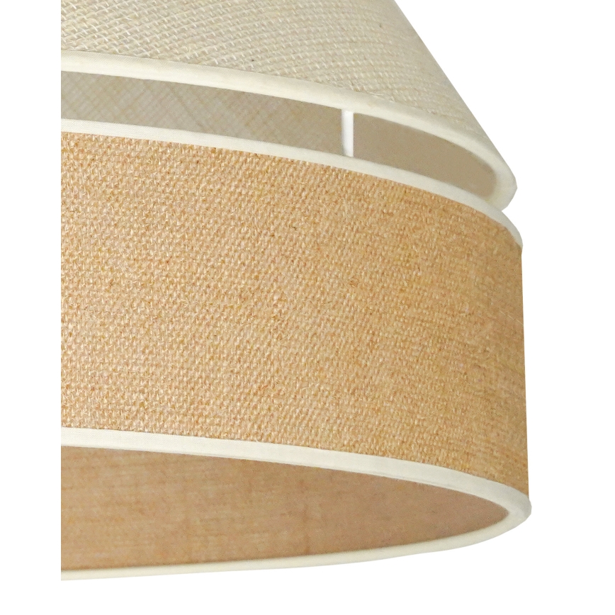 Duolla - Lámpara de techo YUTE AVIGNON 1xE27/15W/230V diá. 60 cm gris/marrón
