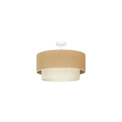 Duolla - Lámpara de techo YUTE BOHO 1xE27/15W/230V diá. 45 cm marrón/color crema