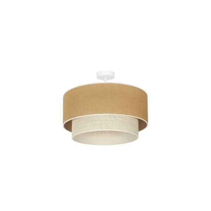 Duolla - Lámpara de techo YUTE BOHO 1xE27/15W/230V diá. 45 cm marrón/color crema
