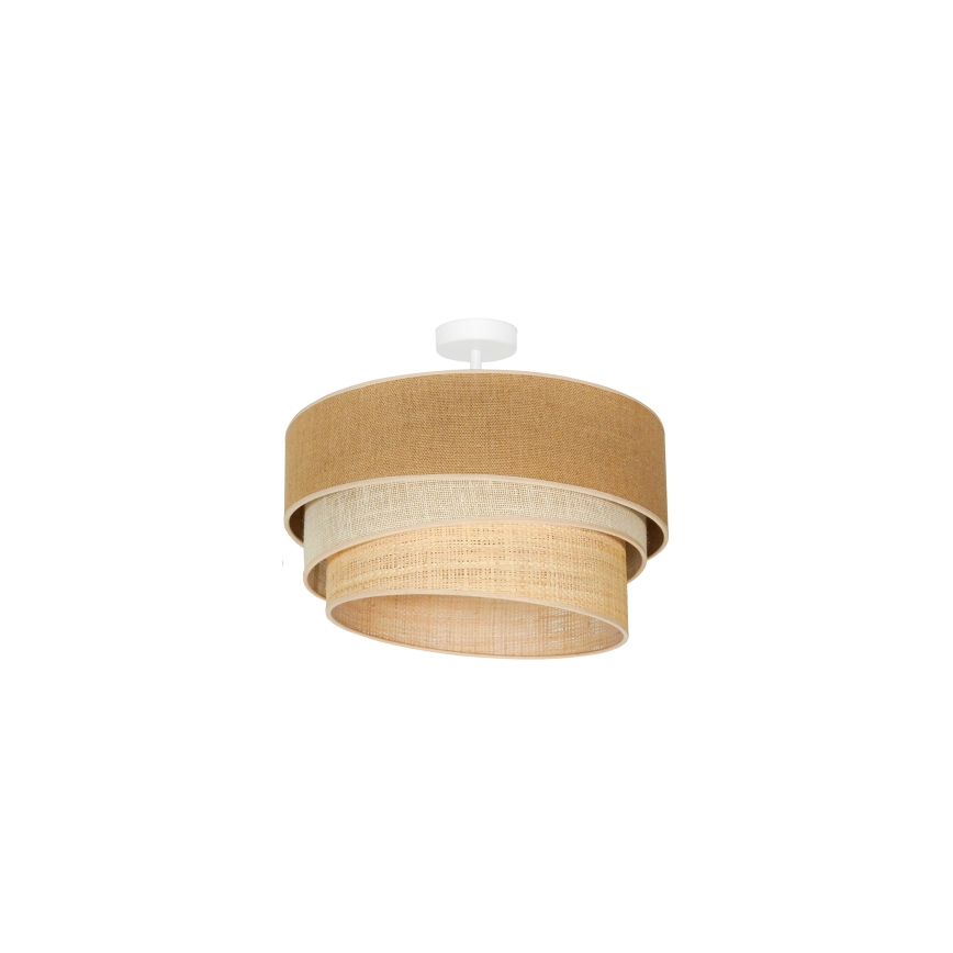 Duolla - Lámpara de techo YUTE TRIO 1xE27/15W/230V diá. 45 cm marrón/gris/beige