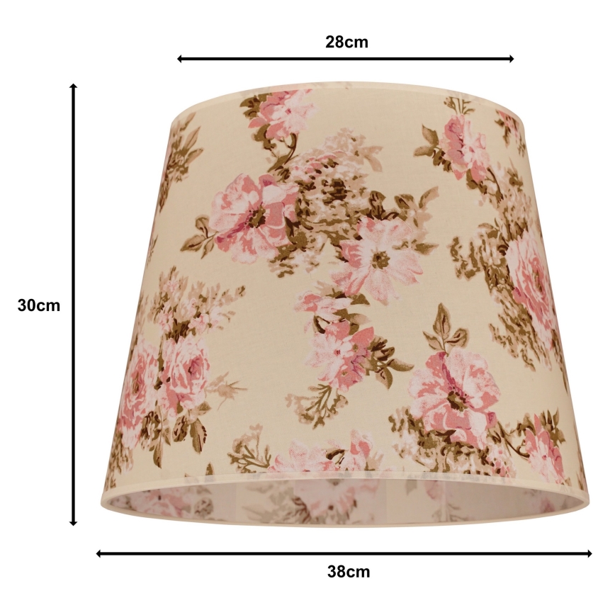 Duolla - Pantalla para araña CLASSIC L E27 diá. 38 cm rosa