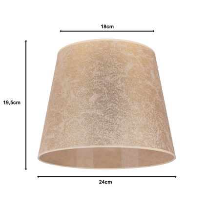 Duolla - Pantalla para lámpara de mesa CLASSIC M E27 d. 24 cm dorado