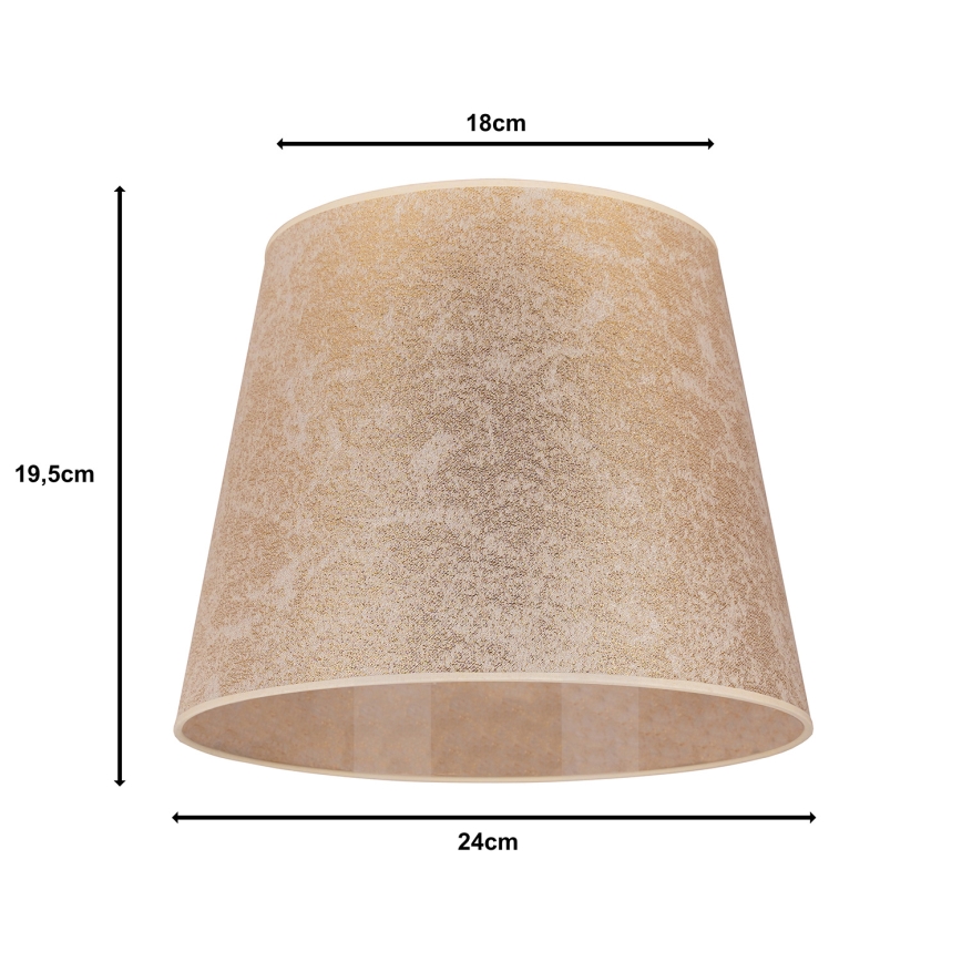 Duolla - Pantalla para lámpara de mesa CLASSIC M E27 d. 24 cm dorado