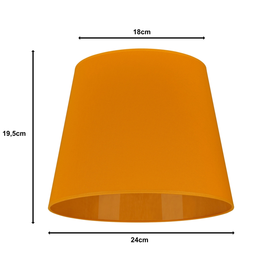 Duolla - Pantalla para lámpara de mesa CLASSIC M E27 diá. 24 cm amarillo
